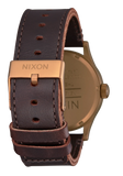 NIXON : Sentry Leather Bronze/ Black, A105 5145-00