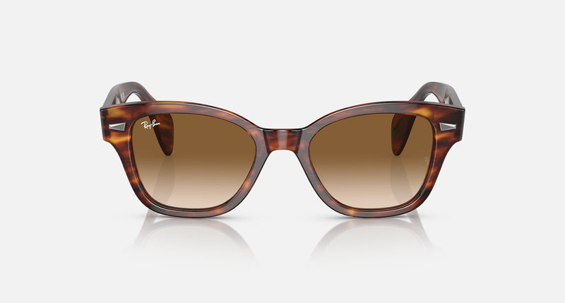 RAY-BAN : Ray-Ban, Poli Rayé Brun, RB0880 954/ 51 52