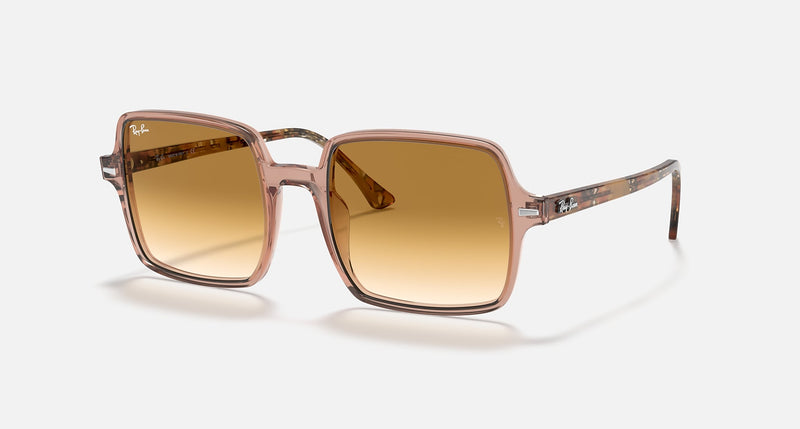 RAY-BAN : Ray-Ban Square II, Brun Transparent, Rb1973 1281/ 51