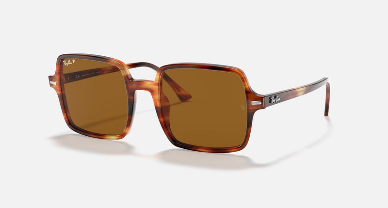 RAY-BAN : Ray-Ban Square II, Havane Rayé, Rb1973 954/ 31