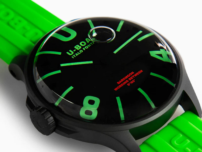 U-BOAT : U-Boat Darkmoon Green Curved Dial Watch