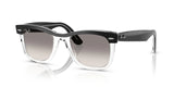 Ray-Ban Wayfarer Lunette Solaire Gris dégradé clair Unisex RB 2240f 1294/32 52