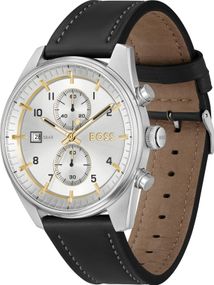 HUGO BOSS Boss 1514147 Skytraveller Chronographe Acier/ Cuir Noir