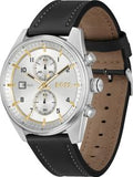 HUGO BOSS Boss 1514147 Skytraveller Chronographe Acier/ Cuir Noir