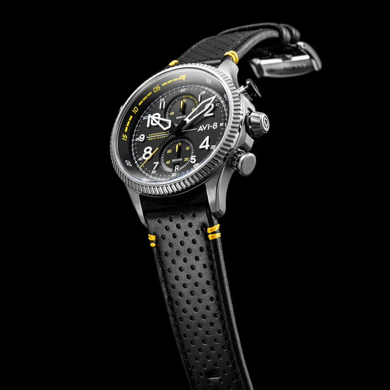AVI-8 : Avi-8 Duke Meca-Quartz Chronograph Av-4080-01 Halton