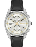 HUGO BOSS Boss 1514147 Skytraveller Chronographe Acier/ Cuir Noir