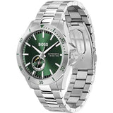 HUGO BOSS : Boss Troper Automatic Argent/ Vert