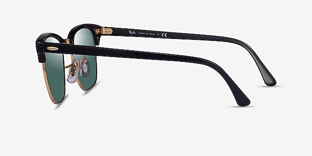 RAY-BAN : Clubmaster Classic À Pont Bas, Acétate Noir sur Havane | Rb3016 12773k 51