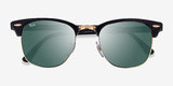 RAY-BAN : Clubmaster Classic À Pont Bas, Acétate Noir sur Havane | Rb3016 12773k 51