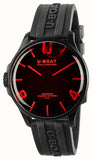 U-BOAT : U-Boat Darkmoon Red Rubber Strap
