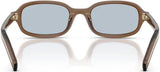 PRADA : Prada PRD06S 30W 50 Bleu/ Gris Transparent