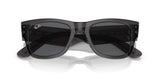 Ray-Ban Mega Wayfarer Gris foncé Lunette Solaire RB 0840s 1406/b1 51