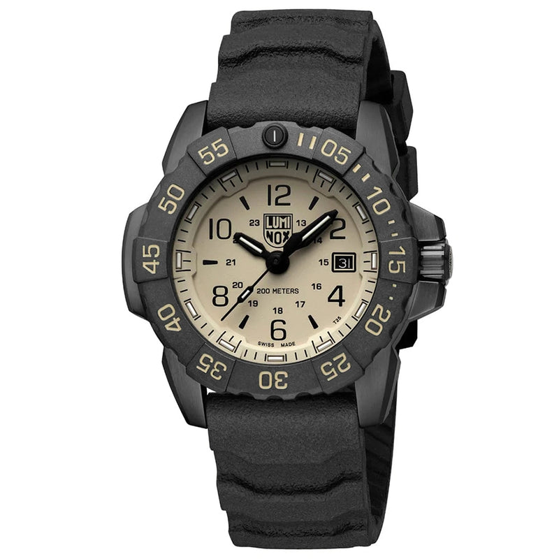 LUMINOX : Luminox Set Navy SEAL Foundation Watch 45mm with Beige Dial