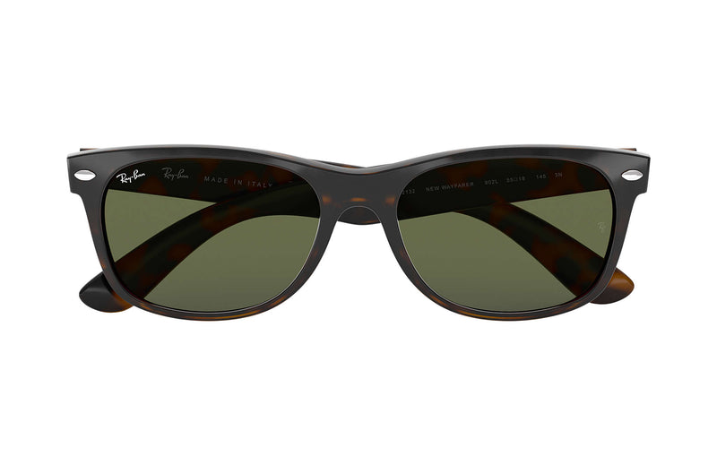 RAY-BAN : New Wayfarer Classic, Havane/Vert Classique G-15