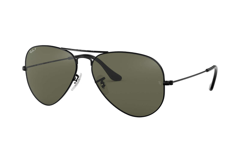 RAY-BAN : Aviator Classic, Noir/Vert Classique G-15
