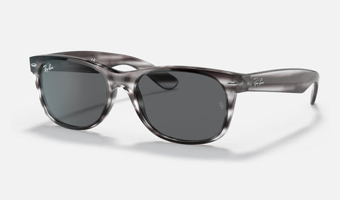 RAY-BAN : New Wayfarer Color Mix Rb2132 6430/b1 55 Gris Foncé
