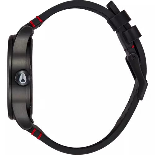 NIXON : Nixon X Rolling Stones Sentry Leather All Black
