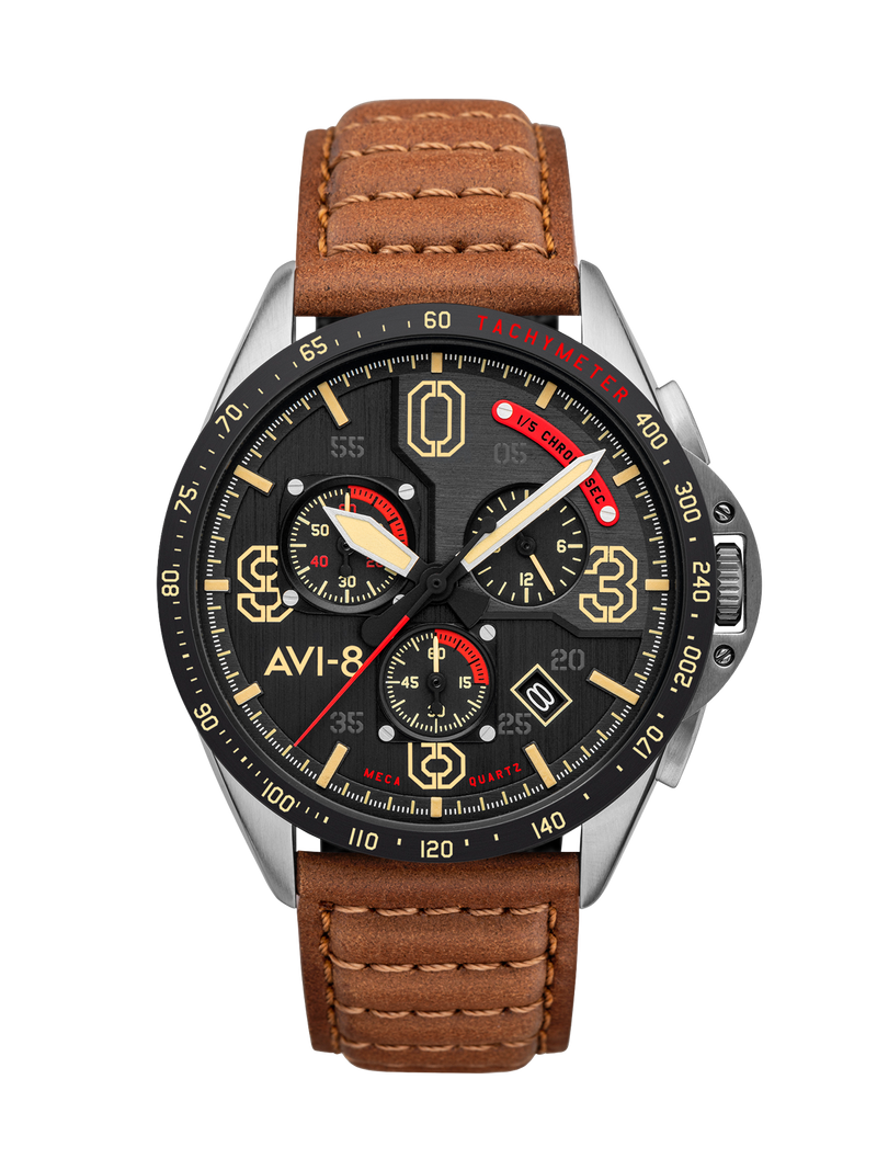 AVI-8 : Blakeslee Mustang Chronograph, Bronze Oak, AV-4077-02