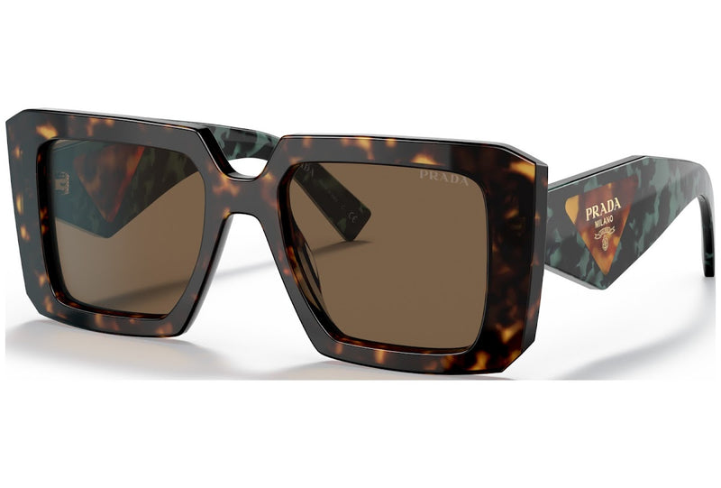 PRADA : Symbole SPR23YS, Tortue/ Marron Foncé