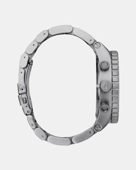 NIXON : Nixon Chrono, Silver/ Turquoise