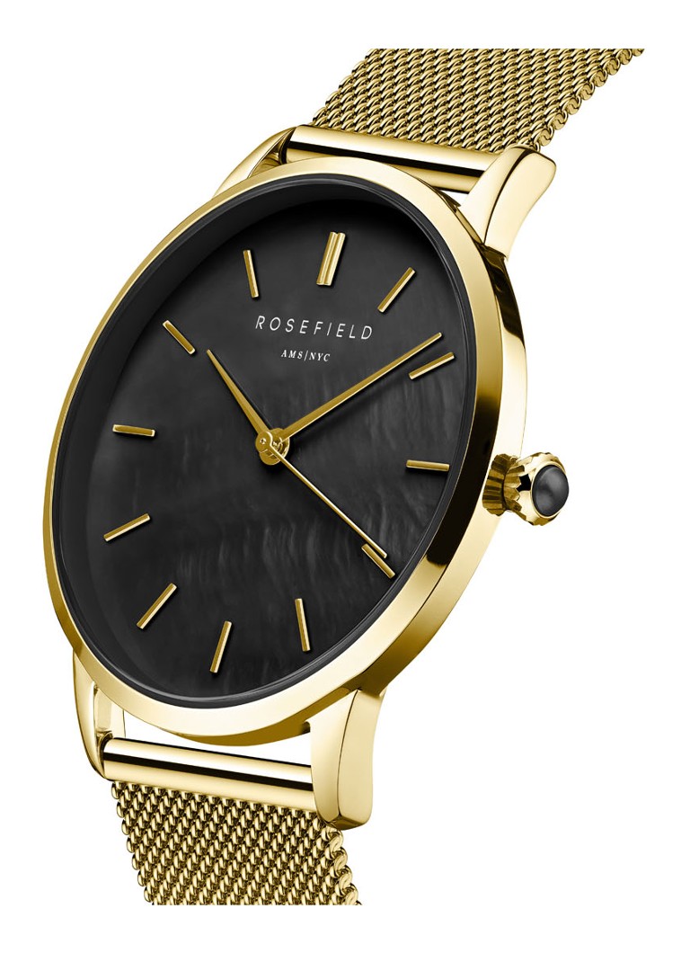 ROSEFIELD : Pearl Edit Mesh, Black/ Gold, Rbgmg-R07